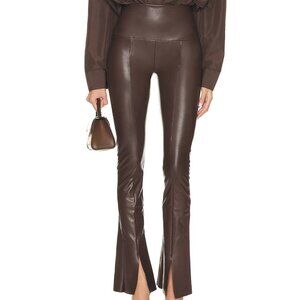 Norma Kamali Brown Spat Legging, S